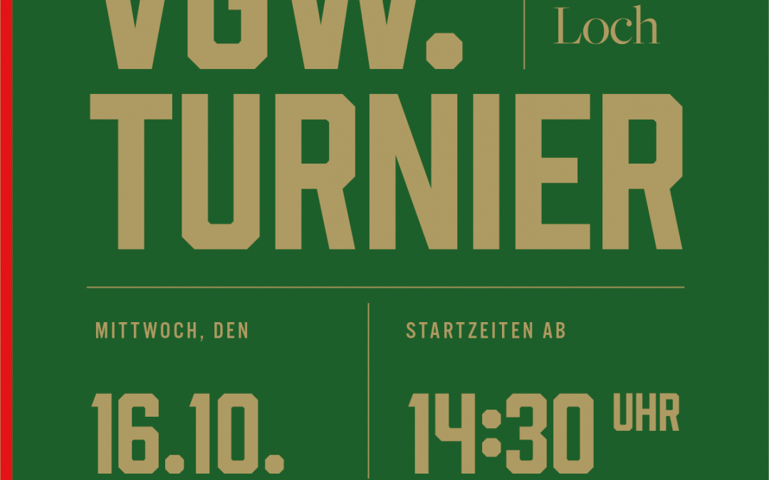 Einladung zum MEN’S DAY Turnier am 16.10. (9 Loch Classic Course – vorgabewirksam)