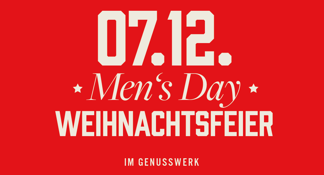 Anmeldung zur MEN’S DAY Weihnachtsfeier am 07.12.