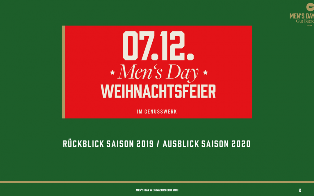 Frohe Weihnachten // Guten Rutsch ins Jahr 2020