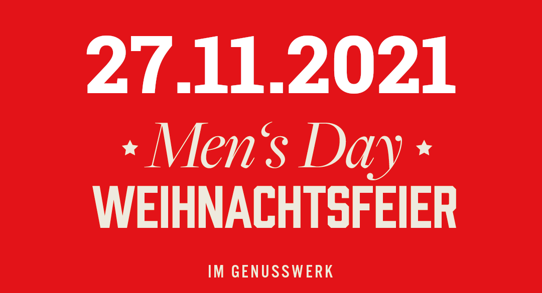 Anmeldung zur MEN’S DAY Weihnachtsfeier am 27.11.