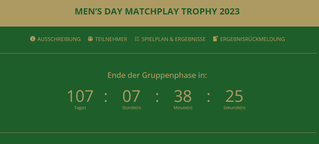 Start der Matchplay Trophy Champions League 2023